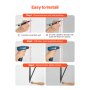 Pull Up Bar Wall Mounted Heavy Duty Chin Up Bars Home Gym Adjustable Depth
