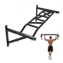 Pull Up Bar Multi-Grip Wall Mounted Chin Up Bars Heavy Duty Home Gym Training