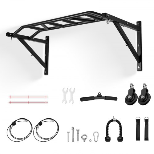 Pull Up Bar Multi-Grip Wall Mounted Chin Up Bars Heavy Duty Home Gym Training