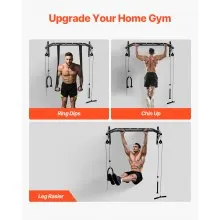 VEVOR Pull Up Bar Multi-Grip Wall Mounted Chin Up Bars Heavy Duty Home Gym
