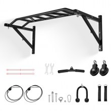 Pull Up Bar Multi-Grip Wall Mounted Chin Up Bars Heavy Duty Home Gym Training