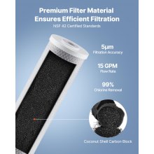 Whole House Water Filter Replacement Cartridge 4.5"x20" CTO Carbon 2 Pack