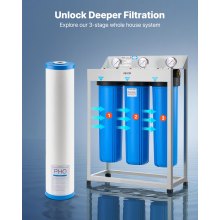 Whole Home Water Filter Replacement Cartridge 4.5"x20" PHO Scale Inhibitor