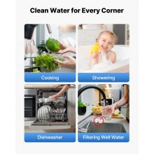 3-Stage Whole House Water Filter System 4.5" x 20" KDF Heavy Metal Removal