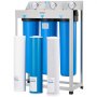 3-Stage Whole House Water Filter System 4.5"x20" GAC Reduce Chlorine Odor