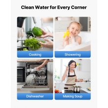3-Stage Whole House Water Filter System 4.5"x20" GAC Reduce Chlorine Odor
