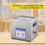 VEVOR 10L Ultrasonic Cleaner Jewelry Coins 316 Stainless Steel w/ Heater Timer