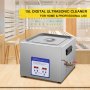 VEVOR Digital Ultrasonic Cleaner 15L Ultra sonic Jewelry Cleaning Machine Home