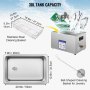 VEVOR Digital Ultrasonic Cleaner 30L Ultrasonic Cleaning Machine 40kHz Sonic Cleaner Machine 316 & 304 Stainless Steel Ultrasonic Cleaner Machine with Heater & Timer for Cleaning Jewelry Glasses Watch
