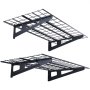 VEVOR Garage Storage Shelving, 2 Pack, 4 x 2 ft Heavy Duty Garage Shelves Wall Mounted, 500 lbs Load Capacity(Total) Garage Storage Rack Floating Shelves, Suitable for Shop, Shed, Garage Storage