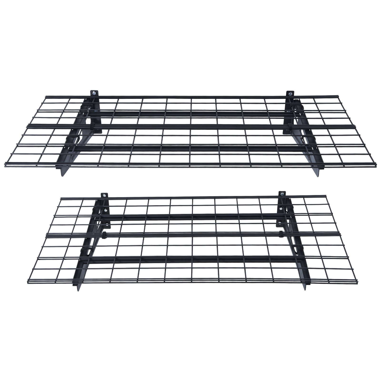 VEVOR Garage Storage Shelving, 2 Pack, 4 x 2 ft Heavy Duty Garage Shelves Wall Mounted, 500 lbs Load Capacity(Total) Garage Storage Rack Floating Shelves, Suitable for Shop, Shed, Garage Storage