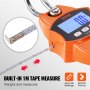 VEVOR Digital Crane Scale, 880 lbs/400 kg, Industrial Heavy Duty Hanging Scale with Cast Aluminum Case & LCD Screen, Handheld Mini Crane with Hooks for Farm, Hunting, Fishing, Outdoor, Garage (Orange)