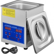 VEVOR Ultrasonic Cleaner 1.3L Ultrasonic Cleaning Device with Heater Timer 60W