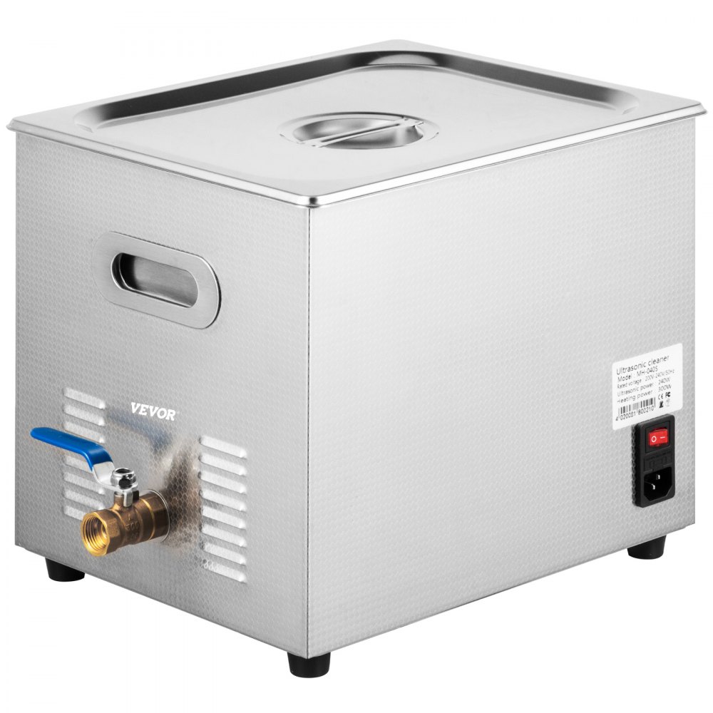 VEVOR 10L Ultrasonic Cleaner Cleaning Equipment Industry Heated W/ Timer Heater