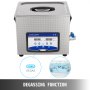 VEVOR Ultrasonic Cleaner 10L Jewelry Cleaning Ultrasonic Machine Digital Ultrasonic Parts Cleaner Heater Timer Jewelry Cleaning Kit Industrial Sonic Cleaner for Jewelry Watch Ring Dental Glass