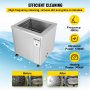 VEVOR Ultrasonic Cleaner 130L Lab Industrial Ultrasonic Cleaners Ultrasonic Parts Cleaner Heater Timer Professional Cleaning Kit Industrial Ultrasonic Cleaner