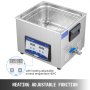 VEVOR Ultrasonic Cleaner 15L Semiwave Function 300W/150W Ultrasonic Power 200W Heating Power Upgraded Ultrasonic Cleaner for Modul Apparatus Dental Parts Cleaning