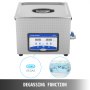 VEVOR Ultrasonic Cleaner 15L Jewelry Cleaning Ultrasonic Machine Digital Ultrasonic Parts Cleaner Heater Timer Jewelry Cleaning Kit Industrial Sonic Cleaner for Jewelry Ring Dental Glass