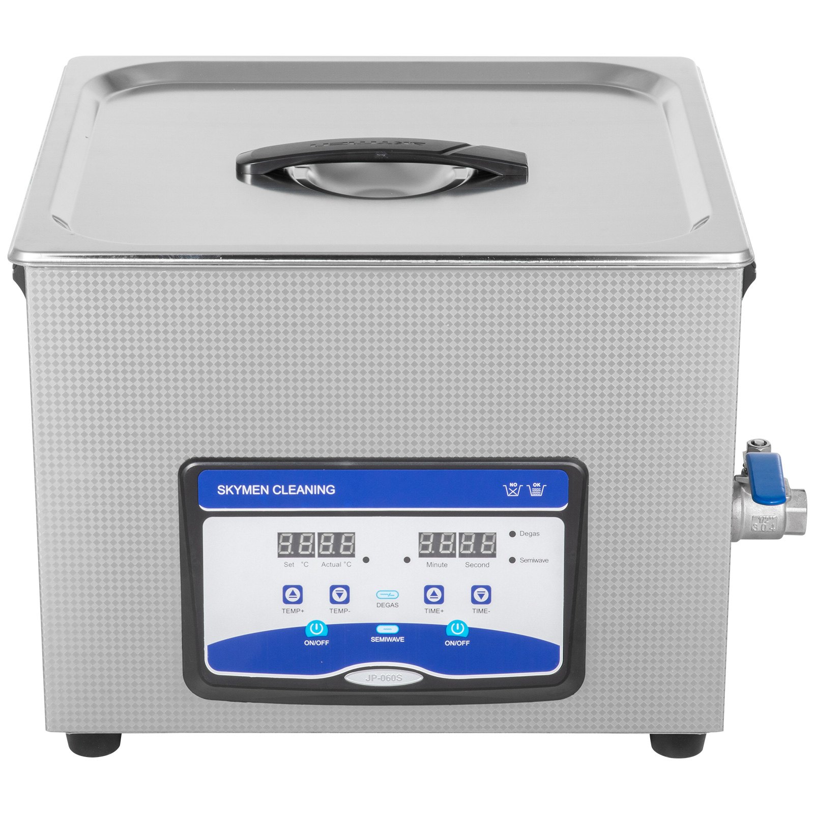 VEVOR Ultrasonic Cleaner Jewelry Cleaning Ultrasonic Machine Digital Ultrasonic Parts Cleaner Heater Timer Jewelry Cleaning Kit Industrial Sonic Cleaner for Jewelry Watch Ring Dental Glass (15L)