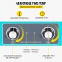 VEVOR ultrasonic cleaner with adjustable temperature and time knobs.