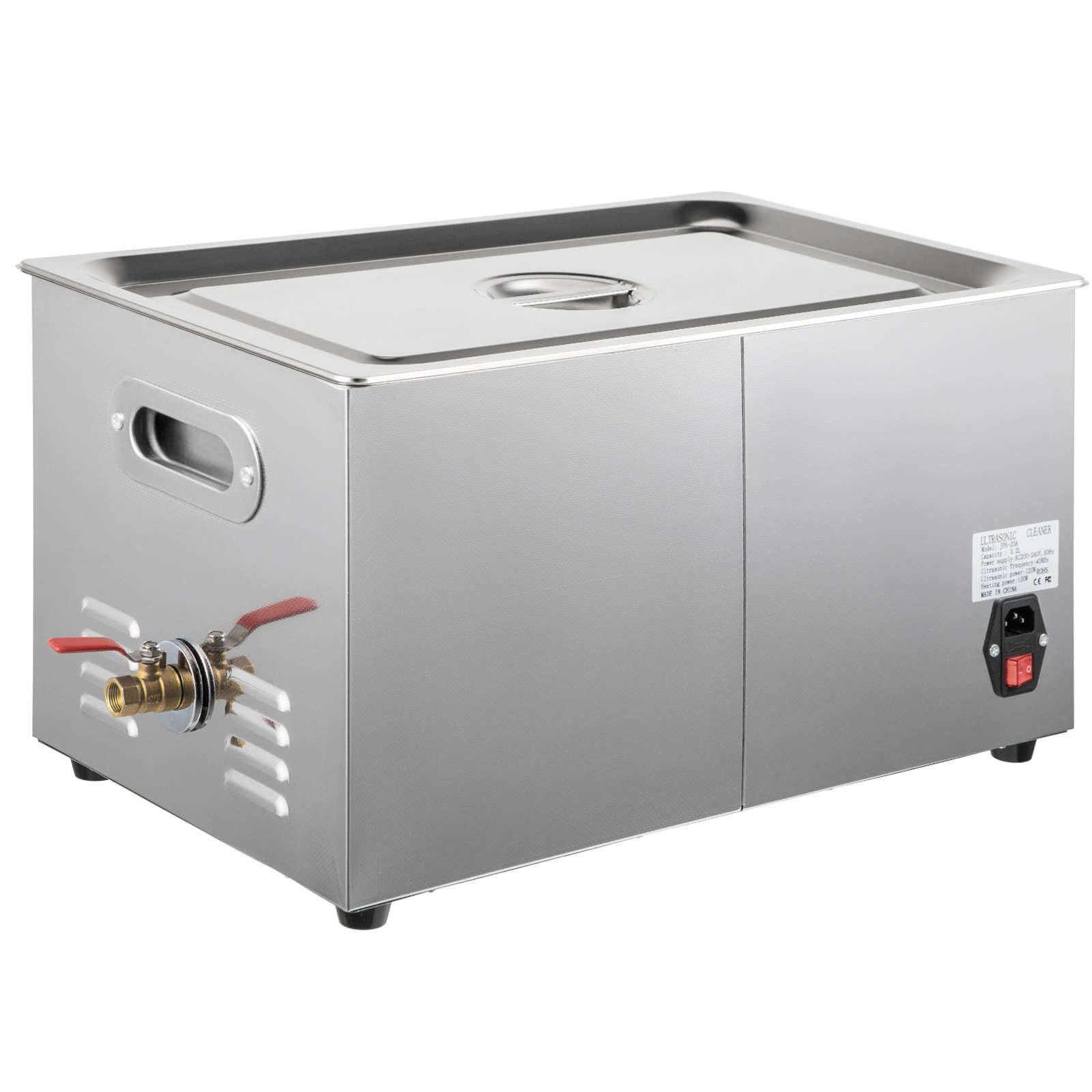VEVOR 22L Ultrasonic Cleaner, 304 Stainless Steel Professional Knob Control, Ultrasonic Cleaner with Heater Timer for Jewelry Watch Glasses Circuit Board Dentures Small Parts Dental Instrument