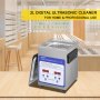 VEVOR Digital Ultrasonic Cleaner 2L Ultrasonic Cleaning Machine 40kHz Sonic Cleaner Machine 316 & 304 Stainless Steel Ultrasonic Cleaner Machine with Heater & Timer for Cleaning Jewelry Glasses Watch