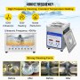 VEVOR Digital Ultrasonic Cleaner 2L Ultrasonic Cleaning Machine 40kHz Sonic Cleaner Machine 316 & 304 Stainless Steel Ultrasonic Cleaner Machine with Heater & Timer for Cleaning Jewelry Glasses Watch