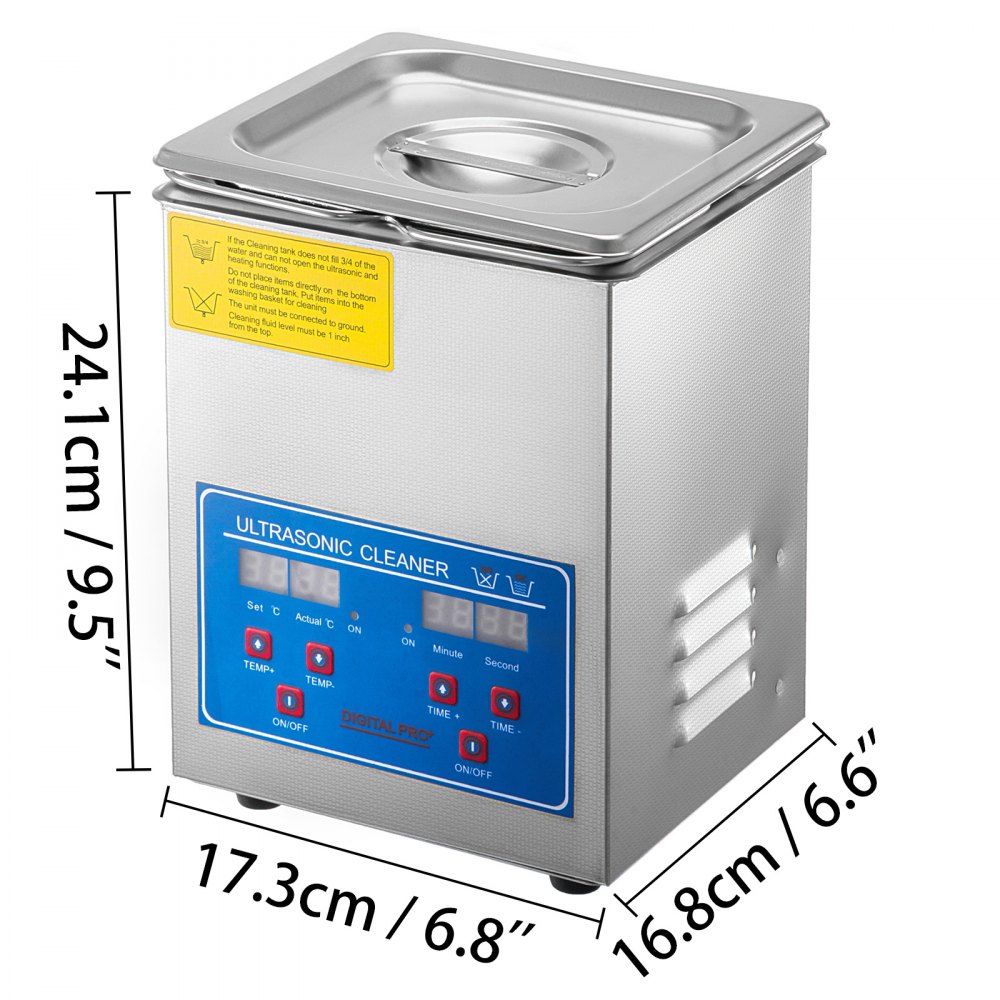 New 2L Industry Ultrasonic Cleaners Cleaning Equipment Digital w/Timer