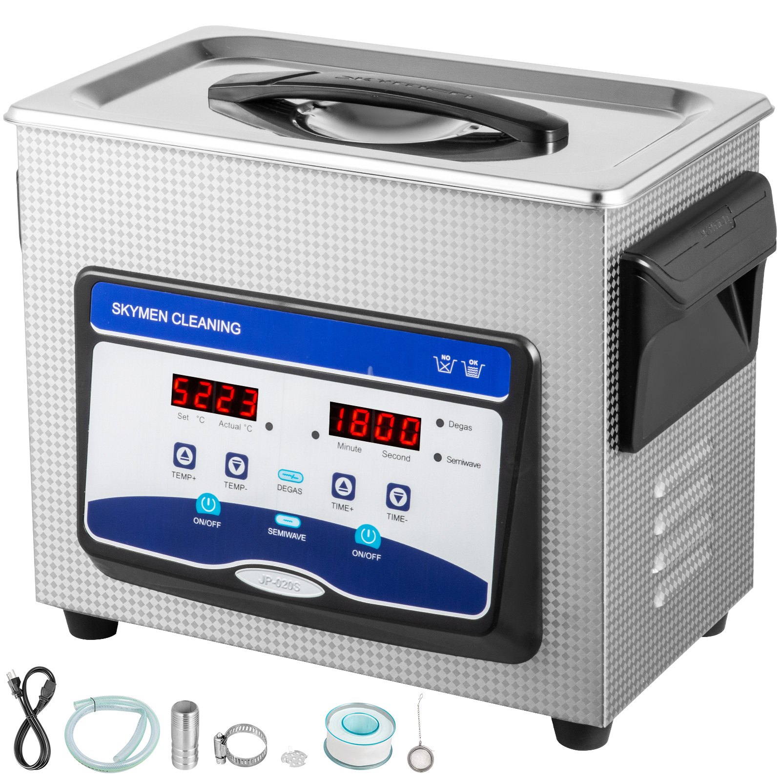 Ultrasonic Cleaner Jewelry Cleaner Ultrasonic Machine 3.2L Digital Sonic Cleaner
