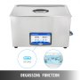 VEVOR Ultrasonic Cleaner 30L Smycken Cleaner Ultrasonic Cleaner Digital Ultrasonic Delar Cleaner Värmare Timer Smycken Rengöring Kit Industrial Sonic Cleaner för smycken Klocka Ring Tandglas