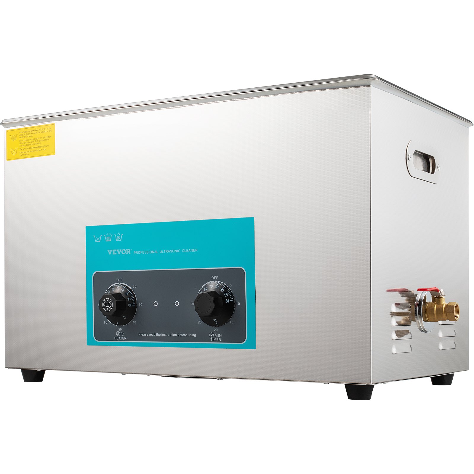 VEVOR Ultrasonic Cleaner 30L Ultrasonic Cleaning Machine Jewelry Glasses