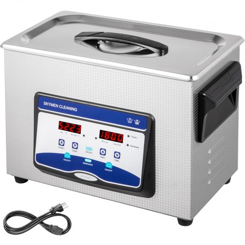 VEVOR Ultrasonic Cleaner 4.5L Semiwave Function 180W/90W Ultrasonic Power 100W Heating Power Upgraded Ultrasonic Cleaner for Jewelry Watch Glasses Small Parts