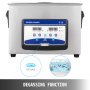 VEVOR Ultrasonic Cleaner 4.5L Semiwave Function 180W/90W Ultrasonic Power 100W Heating Power Upgraded Ultrasonic Cleaner for Jewelry Watch Glasses Small Parts
