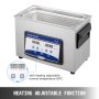 Upgrade 4.5l Digital Ultrasonic Cleaner Stainless Disinfection Timer Heat Degas