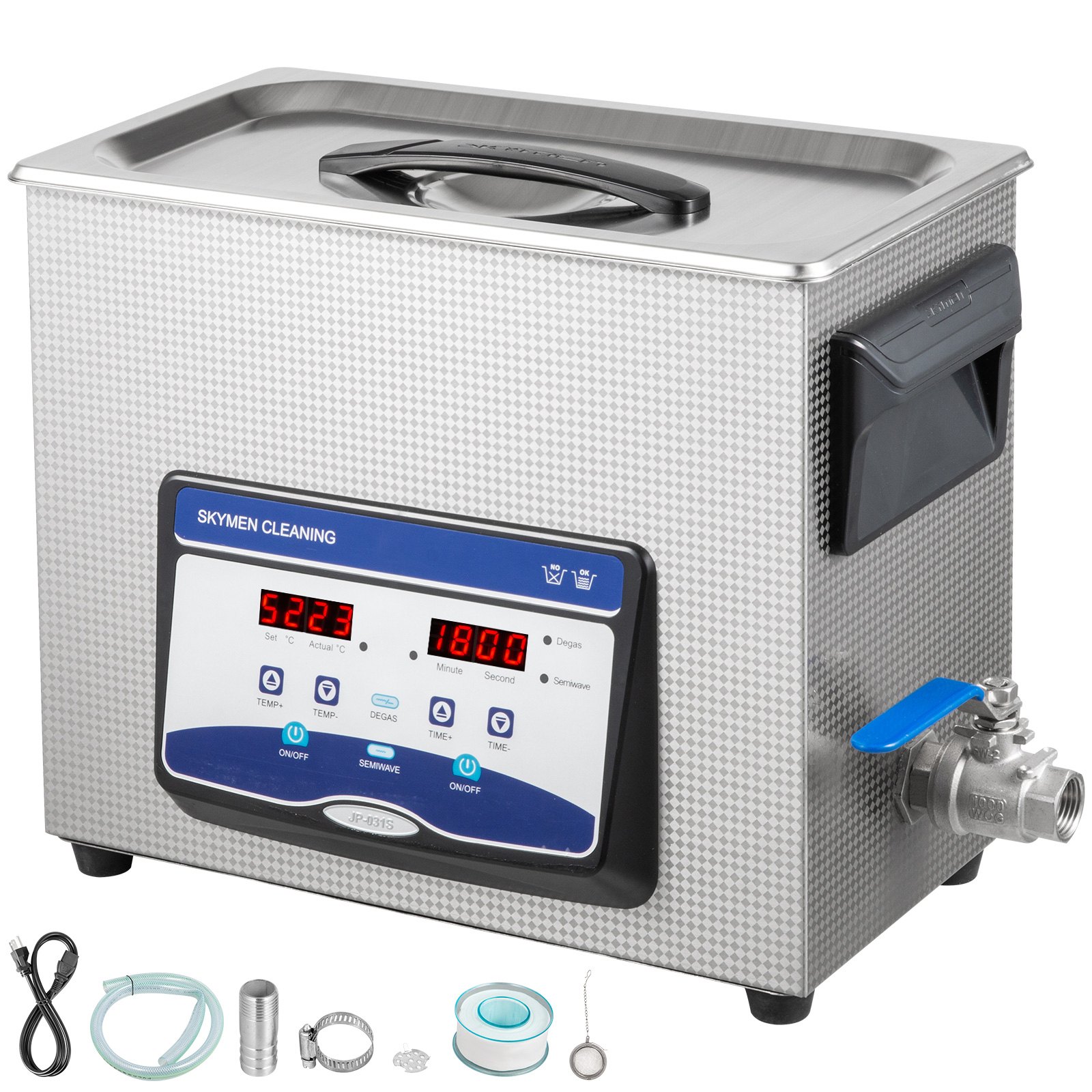 Ultrasonic Cleaner Jewelry Cleaner Ultrasonic Machine 6.5L Digital Sonic Cleaner