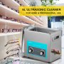 VEVOR 6.5L Ultrasonic Cleaner Jewelry Cleaner with Heater Timer for Jewelry Cleaning Knob Control Eyeglass Rings Dentures Music Instruments