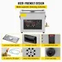 6L Upgraded Ultrasonic Cleaner (400W Heater,180W Ultrasonic) Professional Digital Lab Ultrasonic Parts Cleaner with Heater Timer for Jewelry Glasses Instruments Cleaning