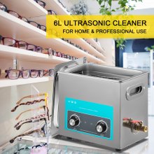 Ultrasonic Jewelry Cleaner with Heater Timer for Cleaning Eyeglass Rings Dentures Music Instruments