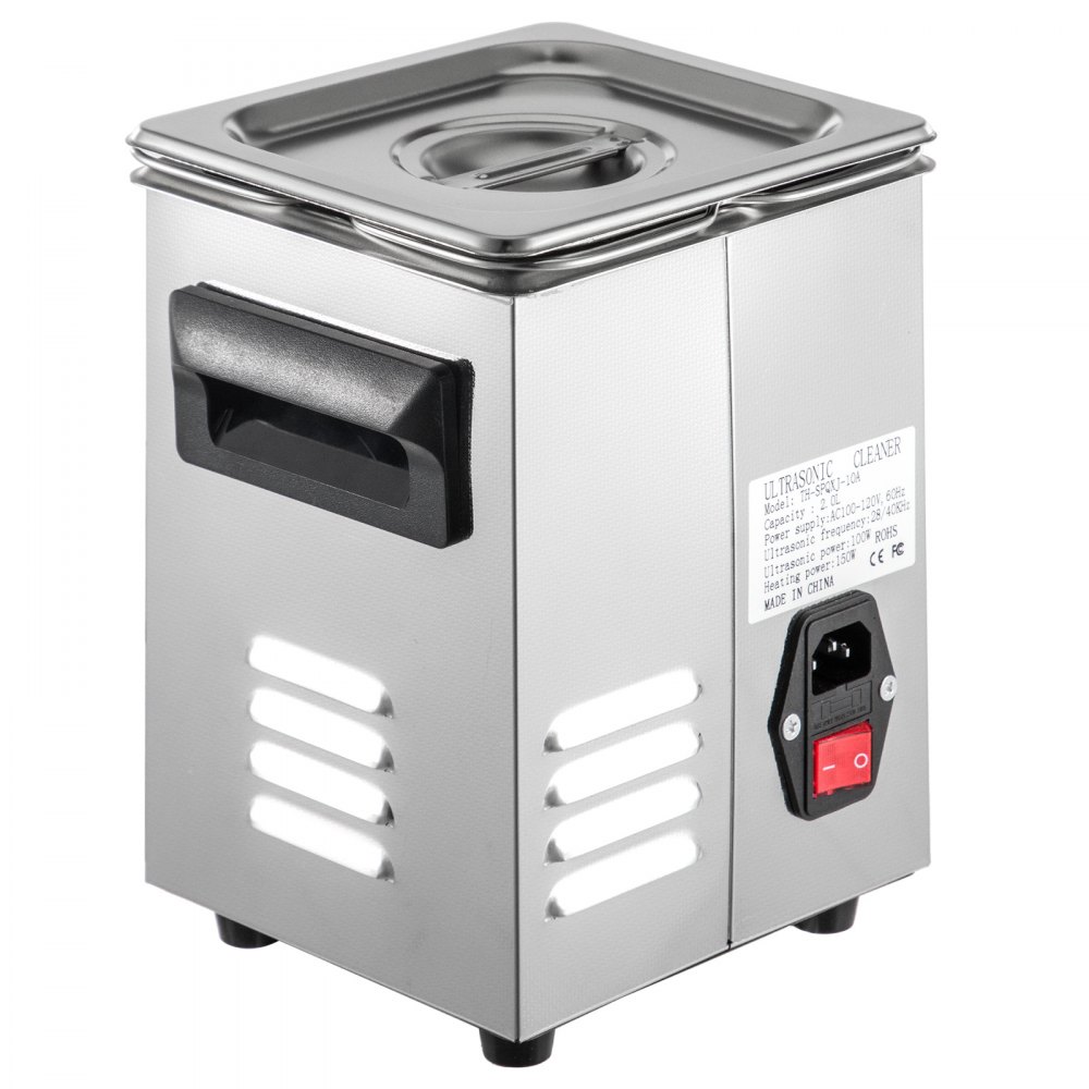 VEVOR 2L Ultrasonic Cleaner Cleaning Equipment Industry Heated W/ Timer Heater