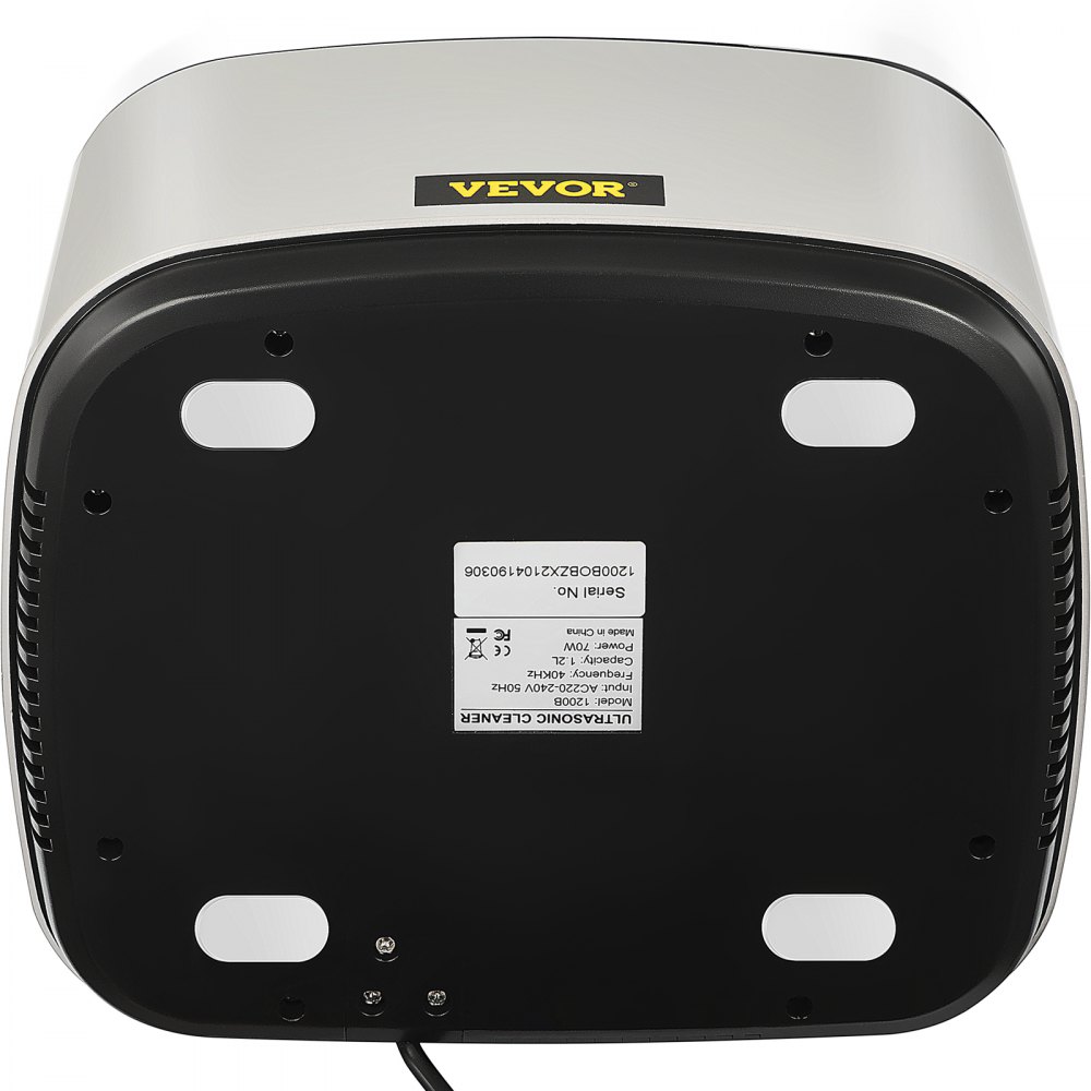 VEVOR Ultrasonic Machine, 1.2L Ultrasound Cleaner Machine, 40KHz Diamond Cleaner, 4 Buttons Jewelry Cleaner Machine, 70W Professional Ultrasonic Cleaner for Jewelry, Eyeglasses, Watches,  Coins, Rings