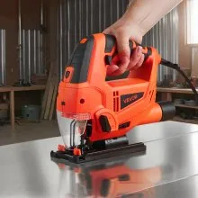VEVOR Jig Saw Electric Jigsaw 6.5 Amp 3000 SPM Blade Speed with 6 pcs Blades LED