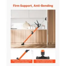 VEVOR Cabinet Jack Support Pole, 2-Pack, 54-155 cm Steel Telescopic Quick Support Rod, Adjustable 3rd Hand System up to 70 kg Capacity for Installing Cabinets, Lifting Drywall, Cargo Bars