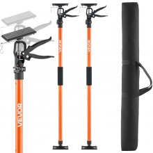 VEVOR Cabinet Jack Support Pole, 2-Pack, 116-290 cm Steel Telescopic Quick Support Rod, Adjustable 3rd Hand System up to 70 kg Capacity for Installing Cabinets, Lifting Drywall, Cargo Bars