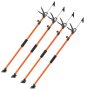 VEVOR Cabinet Jack Support Pole, 4-Pack, 116-290 cm Steel Telescopic Quick Support Rod, Adjustable 3rd Hand System up to 70 kg Capacity for Installing Cabinets, Lifting Drywall, Cargo Bars
