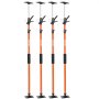 VEVOR Cabinet Jack Support Pole, 4-Pack, 116-290 cm Steel Telescopic Quick Support Rod, Adjustable 3rd Hand System up to 70 kg Capacity for Installing Cabinets, Lifting Drywall, Cargo Bars