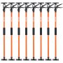 VEVOR Cabinet Jack Support Pole, 8-Pack, 116-290 cm Steel Telescopic Quick Support Rod, Adjustable 3rd Hand System up to 70 kg Capacity for Installing Cabinets, Lifting Drywall, Cargo Bars