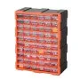 VEVOR 60-Drawer Storage Organizer, Plastic, Drawer Storage Cabinet for Garage Organization, Stackable Small Parts Organizer, Wall-Mounted Toolbox, for Hardware, Beads, Screws, Crafts, Building Bricks