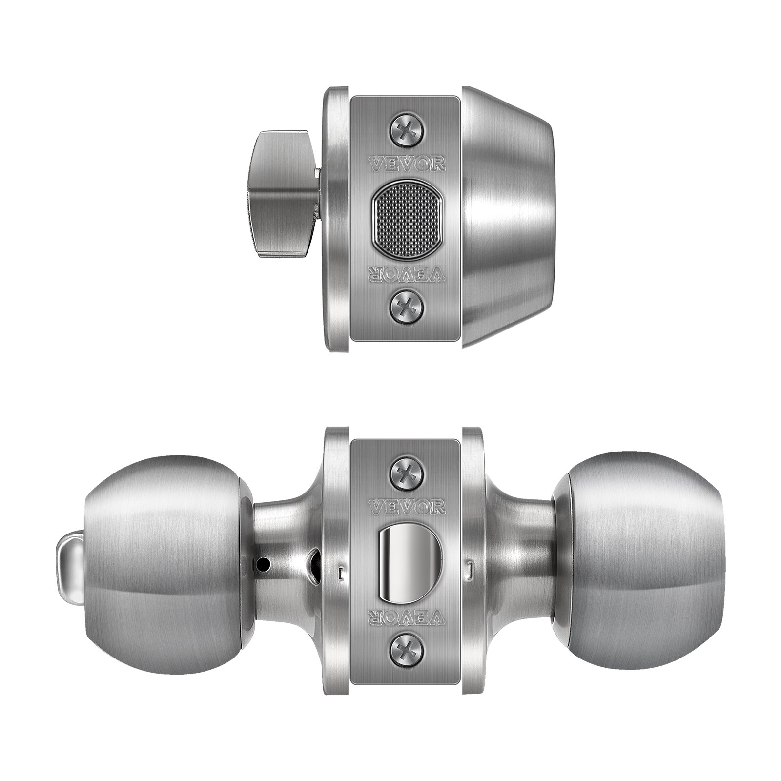 VEVOR Door Knob and Deadbolt Set, Satin Nickel Entry Door Knob and Single Cylinder Deadbolt Combo Pack, Fit for 1-3/8" to 1-3/4" Door Thickness, Door Lockset with Deadbolt for Entrance and Front Door