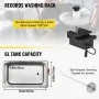 VEVOR Ultrasonic Vinyl Record Cleaner 6L 40kHz Vinyl Ultrasonic Cleaning Machine Knob Control Record Ultrasonic Cleaner 4 Records Vinyl Sonic Cleaner Stainless Steel Tank with Mechanical Heater & Time