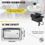 VEVOR Ultrasonic Vinyl Record Cleaner 6L 40kHz Vinyl Ultrasonic Cleaning Machine Knob Control Record Ultrasonic Cleaner 8 Records Vinyl Sonic Cleaner Stainless Steel Tank with Mechanical Heater & Time